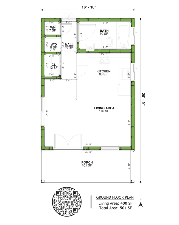 Farmhouse Floor Plan - Main Floor Plan #1106-37
