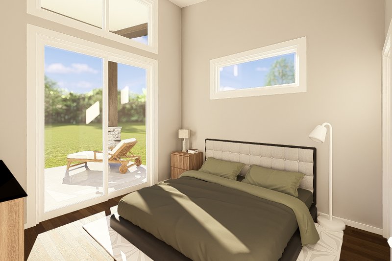 Architectural House Design - Interior - Master Bedroom for Contemporary House Plan #1064-442 - 2 bed, 2 bath