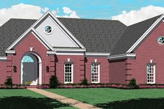 Exterior - Front Elevation for European House Plan #81-266 - 3 bed, 2 bath