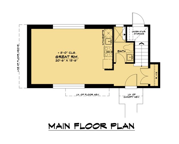 Dream House Plan - Modern Floor Plan - Main Floor Plan #1066-156
