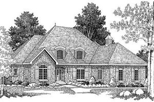 Traditional Exterior - Front Elevation Plan #70-382