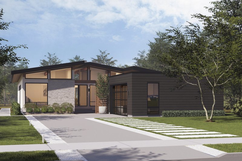 Bungalow Style House Plan - 3 Beds 2 Baths 1901 Sq/Ft Plan #1114-69