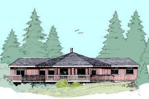 House Blueprint - Exterior - Front Elevation Plan #60-138