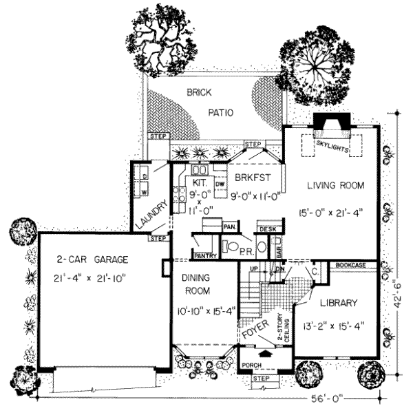 European Floor Plan - Main Floor Plan #312-194