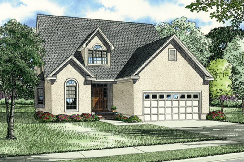 House Plan Design - Traditional Exterior - Front Elevation Plan #17-210