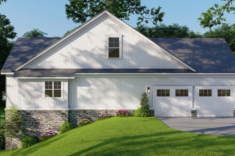 House Blueprint - Exterior - Other Elevation 3 for Farmhouse House Plan #923-424 - 4 bed, 2.5 bath