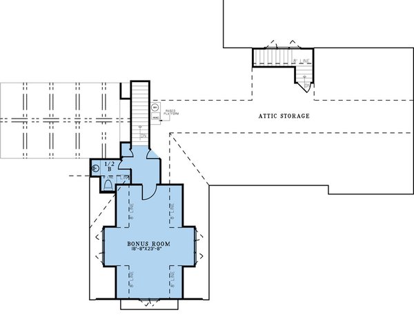 Craftsman Floor Plan - Upper Floor Plan #923-308