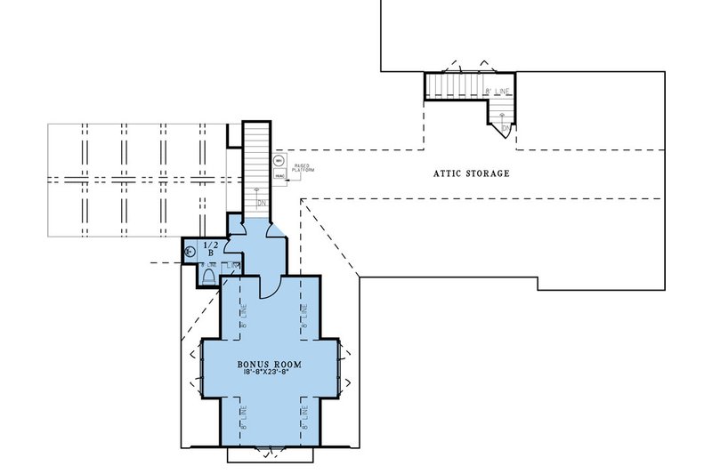 Home Plan - Floor Plan - Upper Floor for Craftsman House Plan #923-308 - 5 bed, 3 bath