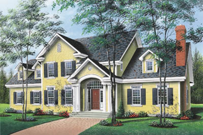Dream House Plan - Traditional Exterior - Front Elevation Plan #23-237