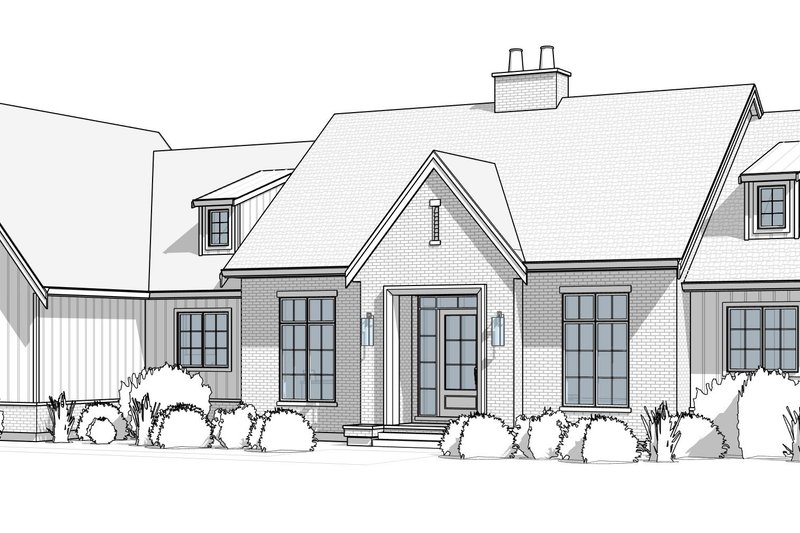 House Plan Design - Exterior - Front Elevation 3 for Farmhouse House Plan #1114-126 - 3 bed, 2.5 bath