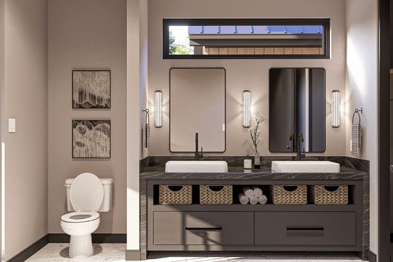 Interior - Master Bathroom for Barndominium House Plan #455-340 - 3 bed, 2.5 bath