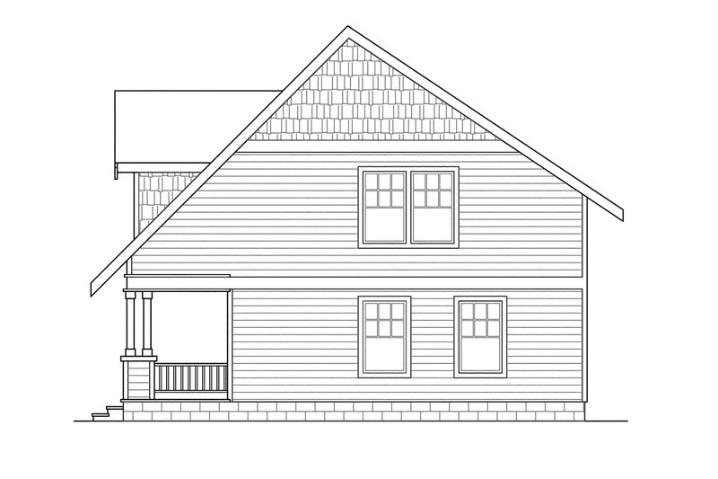Home Plan - Exterior - Other Elevation 2 for Cottage House Plan #124-298 - 3 bed, 2.5 bath