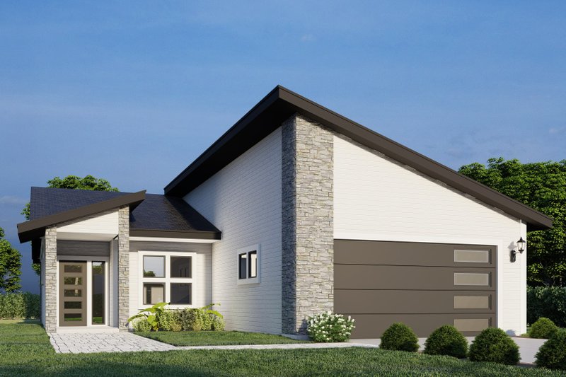 Dream House Plan - Contemporary Exterior - Front Elevation Plan #112-239