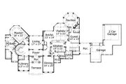 European Style House Plan - 5 Beds 5.5 Baths 6158 Sq/Ft Plan #411-563 