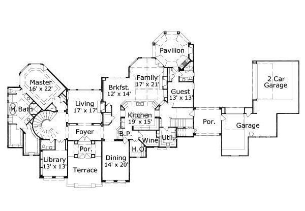 European Floor Plan - Main Floor Plan #411-563