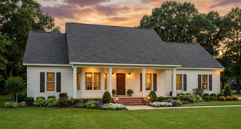 Exterior - Front Elevation 2 for Country House Plan #406-122 - 3 bed, 2 bath