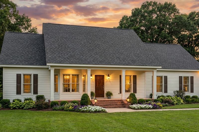 Exterior - Front Elevation 2 for Country House Plan #406-122 - 3 bed, 2 bath