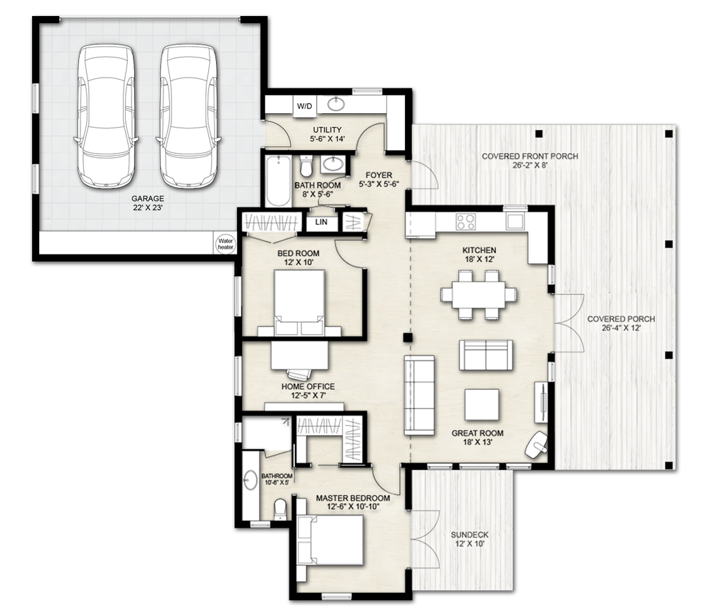 Cabin Style House Plan 2 Beds 2 Baths 10 Sq Ft Plan 924 14 Dreamhomesource Com