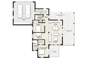 Cabin Style House Plan - 2 Beds 2 Baths 1200 Sq/Ft Plan #924-14 