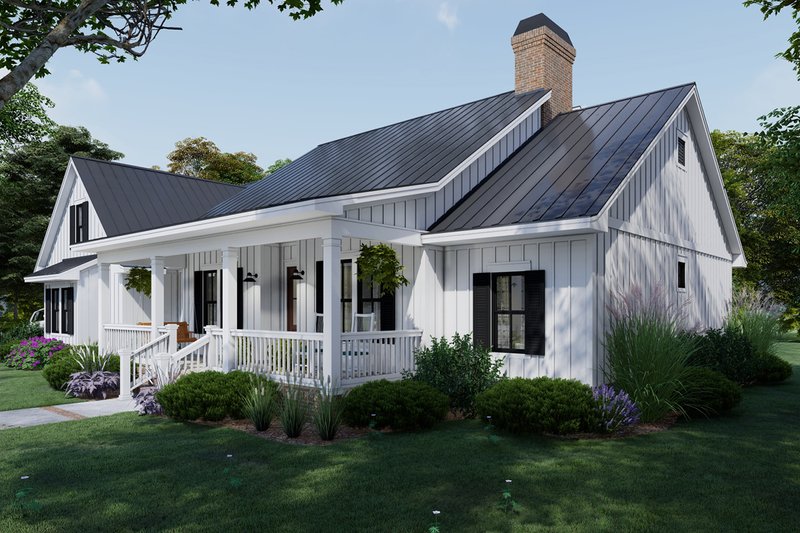 House Plan Design - Exterior - Other Elevation 2 for Farmhouse House Plan #120-263 - 4 bed, 3 bath