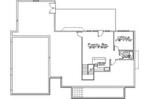 Floor Plan - Lower Floor for Traditional House Plan #31-102 - 3 bed, 2.5 bath
