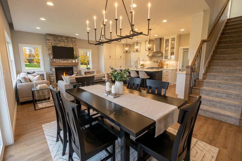 House Blueprint - Interior - Dining Room 1 for Farmhouse House Plan #51-1543 - 3 bed, 2.5 bath