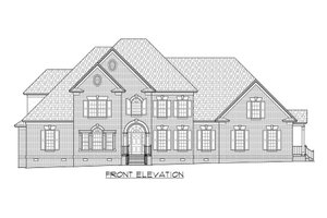 Exterior - Front Elevation 3 for Traditional House Plan #1054-83 - 5 bed, 4.5 bath