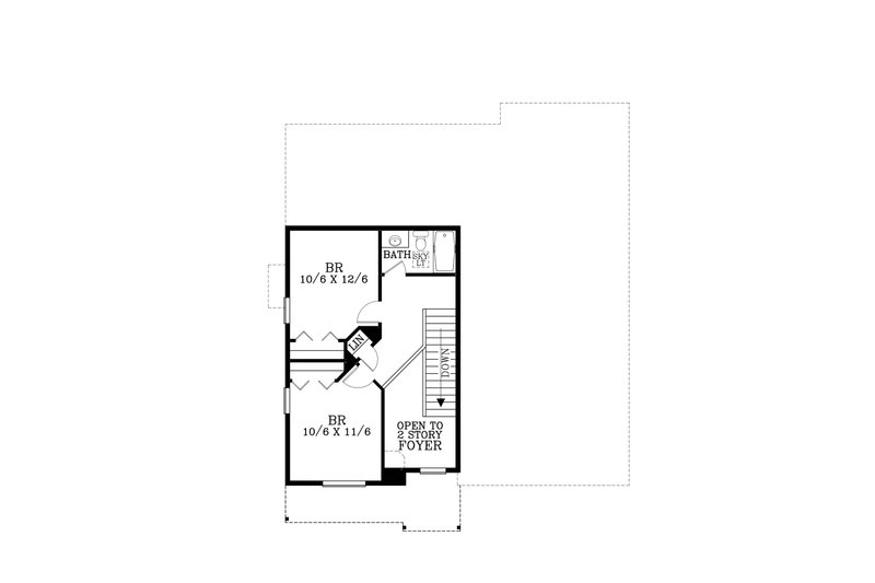 Dream House Plan - Floor Plan - Upper Floor for Craftsman House Plan #53-472 - 4 bed, 3 bath