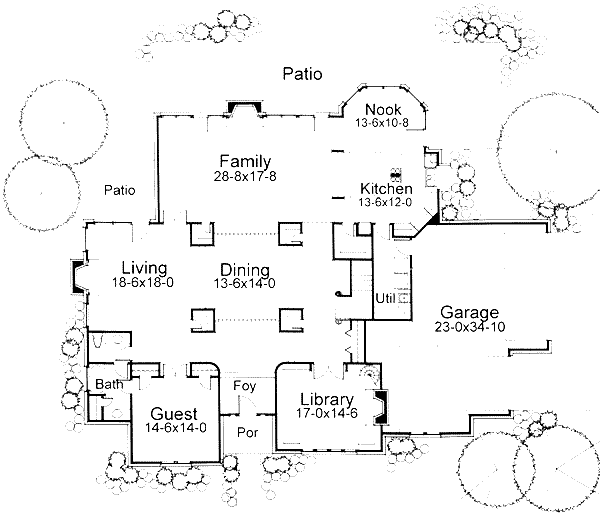 Traditional Floor Plan - Main Floor Plan #120-101