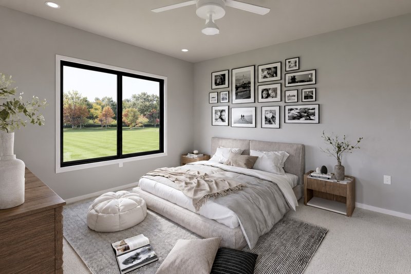 Dream House Plan - Interior - Bedroom for Barndominium House Plan #1064-505 - 1 bed, 2.5 bath
