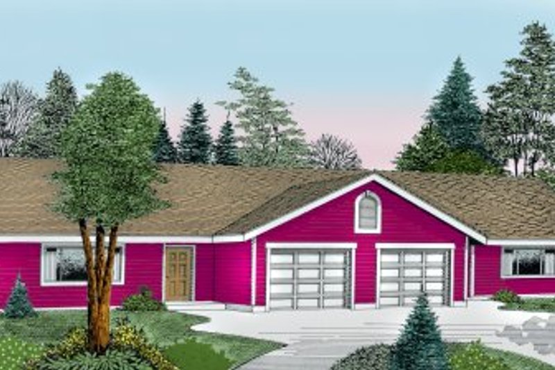 Dream House Plan - Traditional Exterior - Front Elevation Plan #100-107