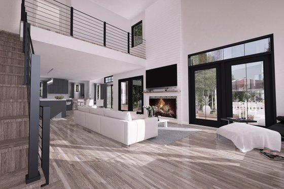 Interior - Family Room 2 for Cottage House Plan #23-2774 - 3 bed, 2.5 bath