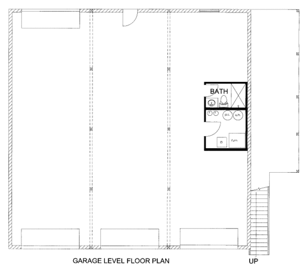 Cabin Floor Plan - Lower Floor Plan #117-782