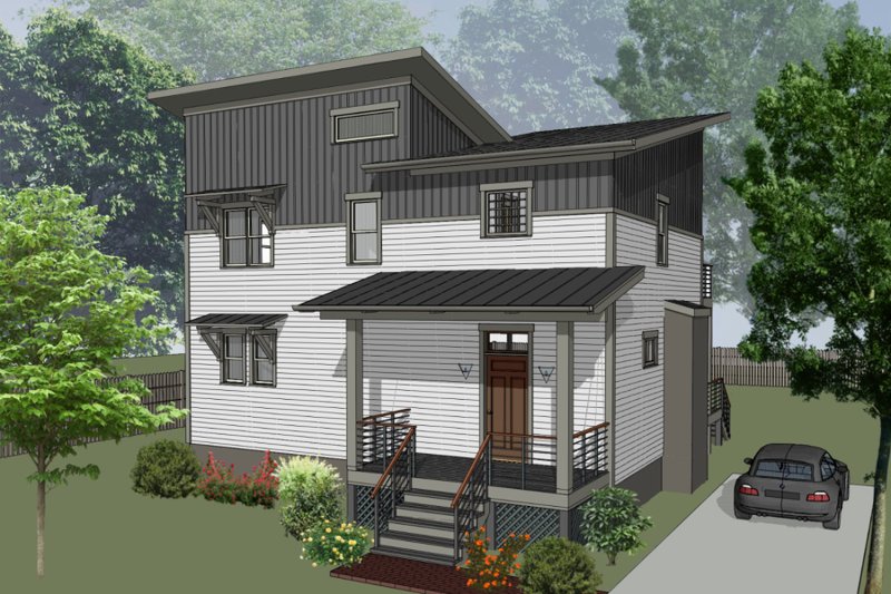 Home Plan - Modern Exterior - Front Elevation Plan #79-325