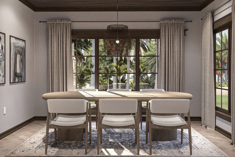 House Design - Interior - Dining Room for Mediterranean House Plan #455-389 - 2 bed, 2 bath