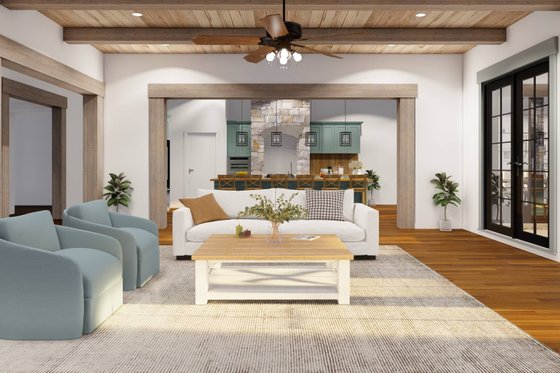 Interior - Family Room 2 for Country House Plan #923-42 - 5 bed, 5.5 bath