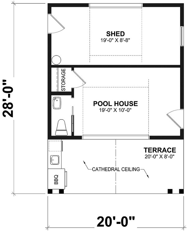 House Blueprint - Modern Floor Plan - Main Floor Plan #23-2850