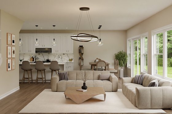 Interior - Family Room for Country House Plan #1089-61 - 3 bed, 2.5 bath