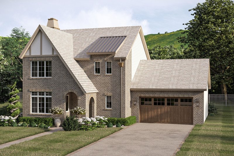 Architectural House Design - Exterior - Other Elevation for Tudor House Plan #455-763 - 3 bed, 2.5 bath