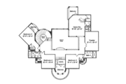 Mediterranean Style House Plan - 6 Beds 5 Baths 6568 Sq/Ft Plan #135-202 