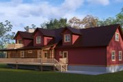 Log Style House Plan - 4 Beds 4 Baths 4010 Sq/Ft Plan #1060-306 