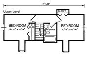 Traditional Style House Plan - 3 Beds 2 Baths 1193 Sq/Ft Plan #54-634 