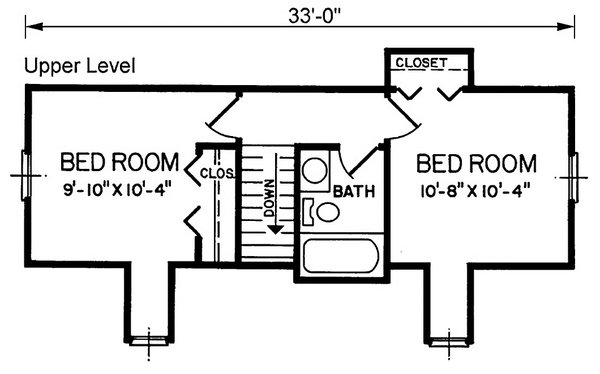 Dream House Plan - Traditional Floor Plan - Upper Floor Plan #54-634