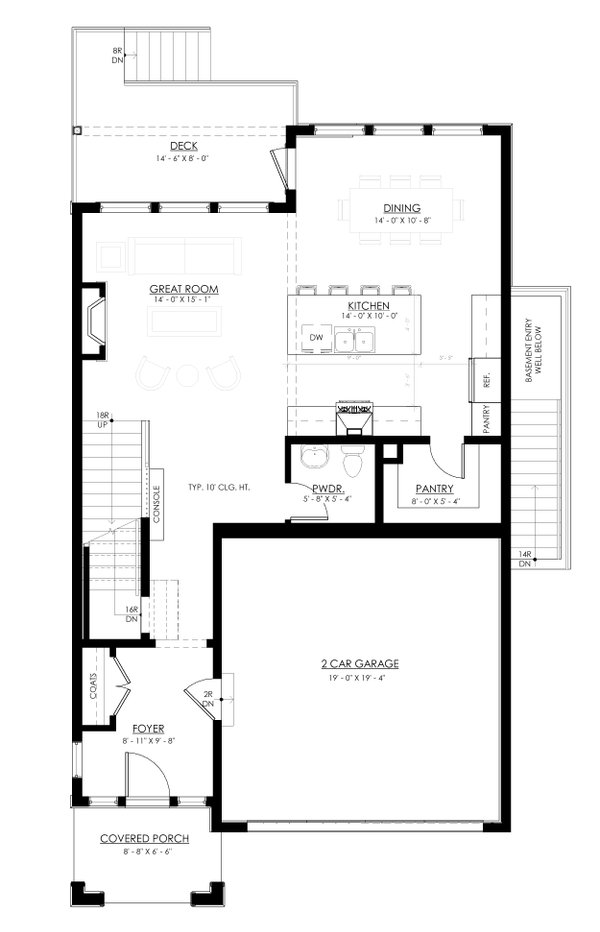 Farmhouse Floor Plan - Main Floor Plan #1114-3