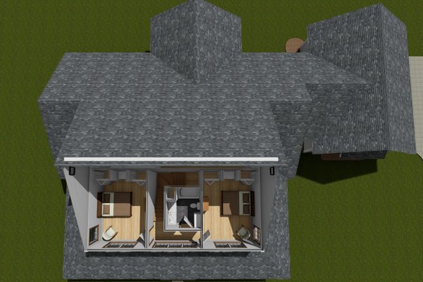 House Blueprint - Floor Plan - Upper Floor for Farmhouse House Plan #513-2247 - 4 bed, 3.5 bath