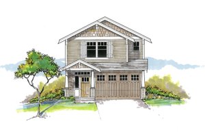 Craftsman Exterior - Front Elevation Plan #53-652