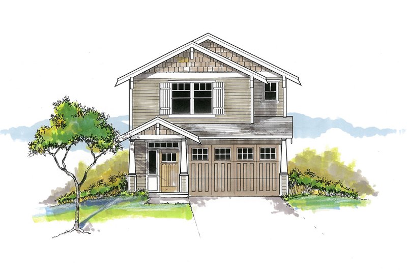 Home Plan - Craftsman Exterior - Front Elevation Plan #53-652