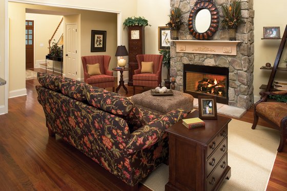 Interior - Family Room for Country House Plan #929-19 - 4 bed, 2.5 bath