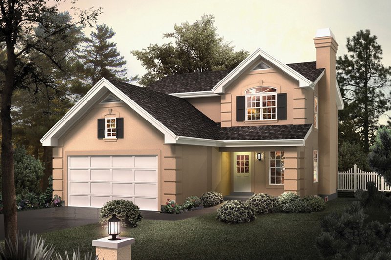Home Plan - Traditional Exterior - Front Elevation Plan #57-693
