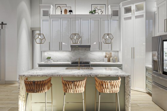 Interior - Kitchen 1 for Barndominium House Plan #455-244 - 3 bed, 2 bath